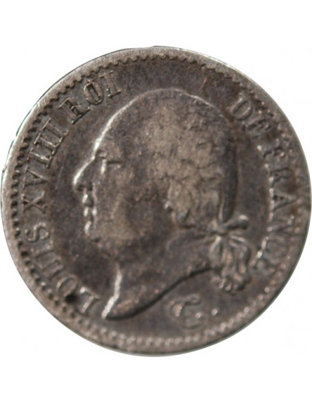 Louis XVIII 01-avr franc Argent 1817 W Lille