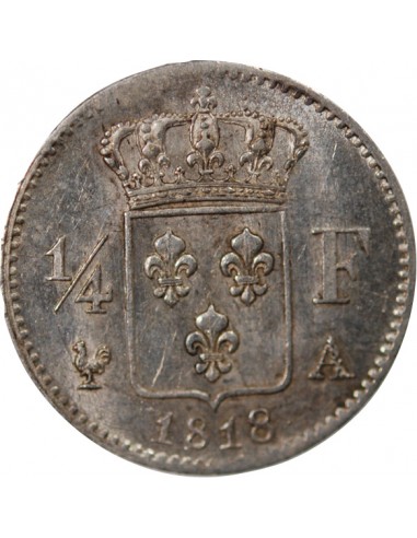 Louis XVIII 01-avr franc Argent 1818 A Paris