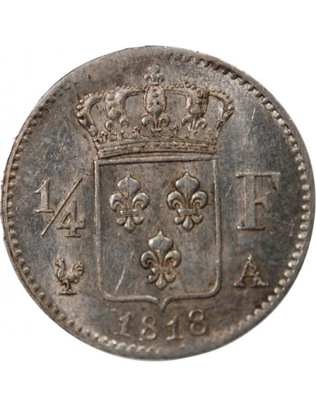 Louis XVIII 01-avr franc Argent 1818 A Paris