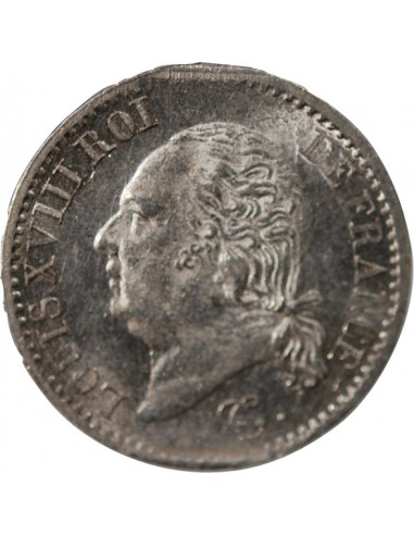 Louis XVIII 01-avr franc Argent 1818 A Paris