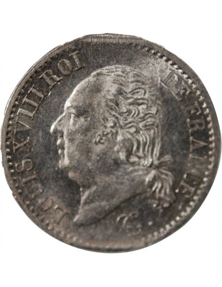 Louis XVIII 01-avr franc Argent 1818 A Paris
