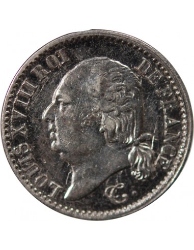 Louis XVIII 01-avr franc Argent 1818 B Rouen