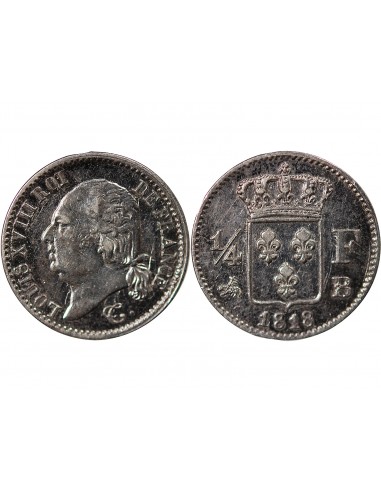 Louis XVIII 01-avr franc Argent 1818 B Rouen