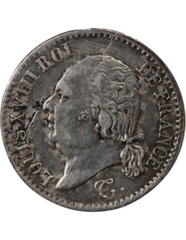Louis XVIII 01-avr franc Argent 1819 B Rouen