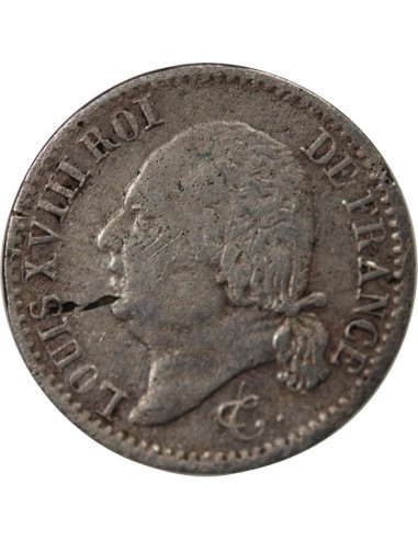 Louis XVIII 01-avr franc Argent 1822 W Lille