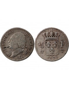 Louis XVIII 01-avr franc Argent 1822 W Lille 2