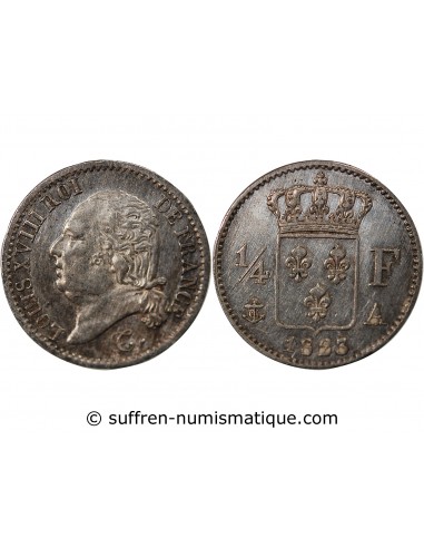 Louis XVIII 01-avr franc Argent 1823 A Paris