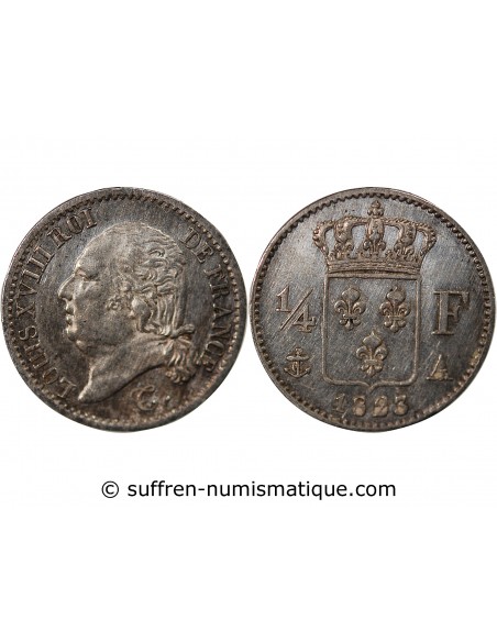 Louis XVIII 01-avr franc Argent 1823 A Paris
