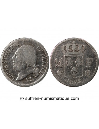 Louis XVIII 01-avr franc Argent 1823 Q Perpignan