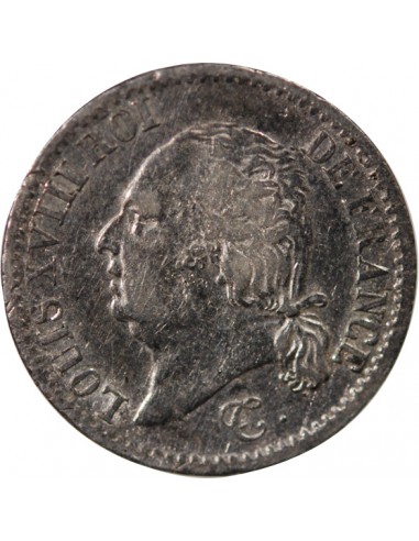 Louis XVIII 01-avr franc Argent 1823 W Lille