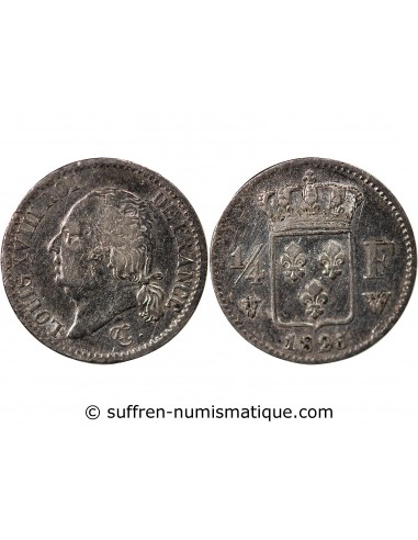 Louis XVIII 01-avr franc Argent 1823 W Lille