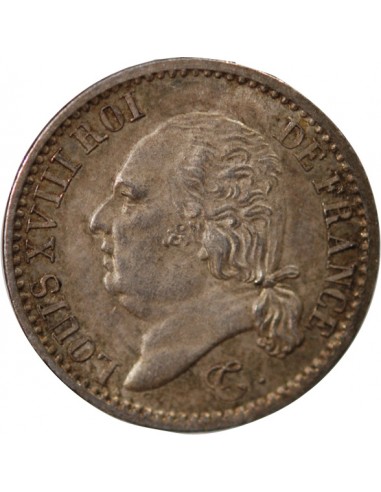 Louis XVIII 01-avr franc Argent 1824 A Paris