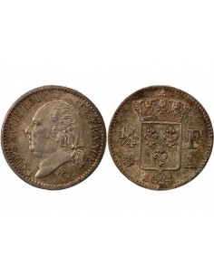 Louis XVIII 01-avr franc Argent 1824 A Paris 2