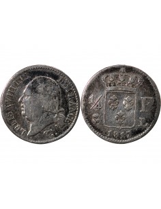 Louis XVIII 01-avr franc Argent 1817 L Bayonne 2