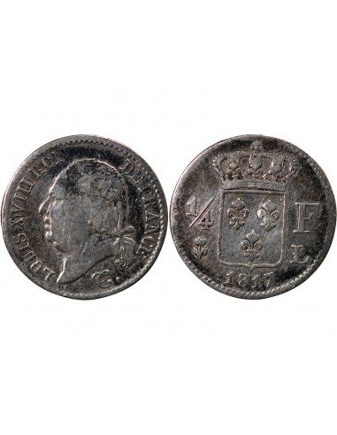 Louis XVIII 01-avr franc Argent 1817 L Bayonne