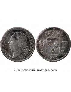 Louis XVIII 01-avr franc Argent 1817 L Bayonne