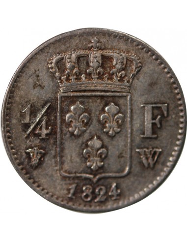 Louis XVIII 01-avr franc Argent 1824 W Lille