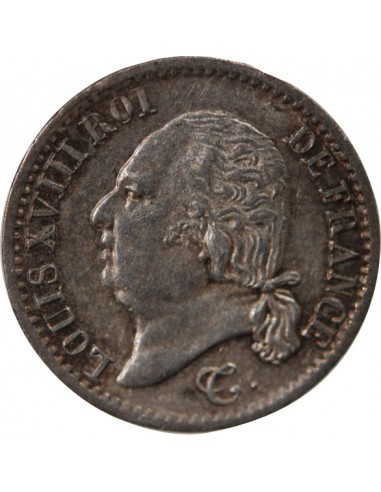 Louis XVIII 01-avr franc Argent 1824 W Lille