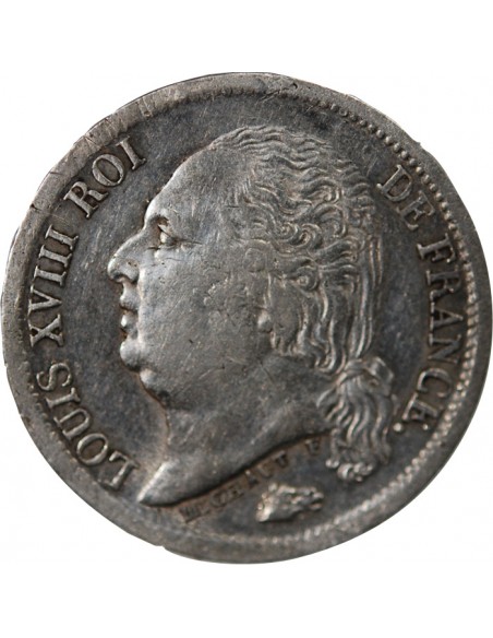 Louis XVIII 1/2 Franc Argent 1816 A Paris