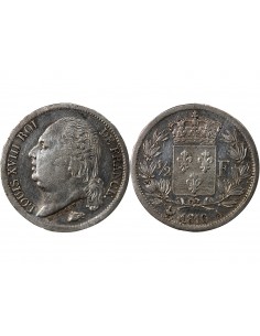 Louis XVIII 1/2 Franc Argent 1816 A Paris 2