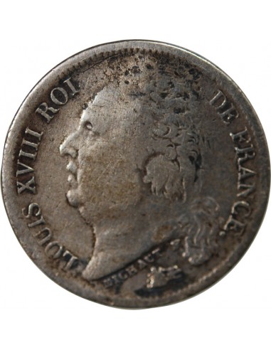 Louis XVIII 01-févr franc Argent 1817 K Bordeaux