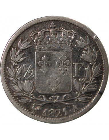 Louis XVIII 01-févr franc Argent 1821 A Paris
