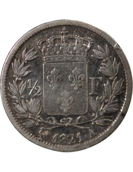 Louis XVIII 01-févr franc Argent 1821 A Paris