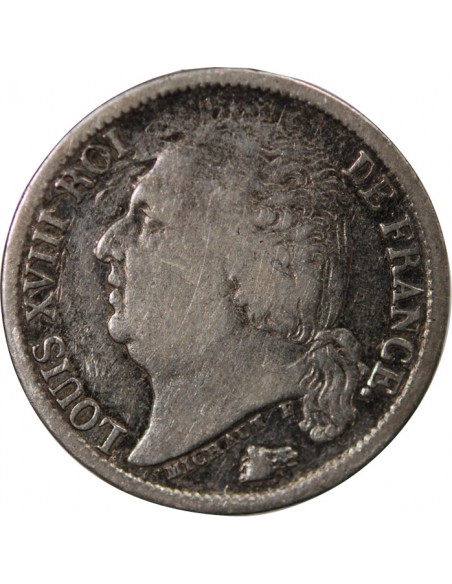 Louis XVIII 01-févr franc Argent 1821 A Paris