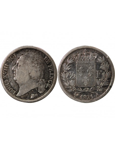 Louis XVIII 01-févr franc Argent 1821 A Paris