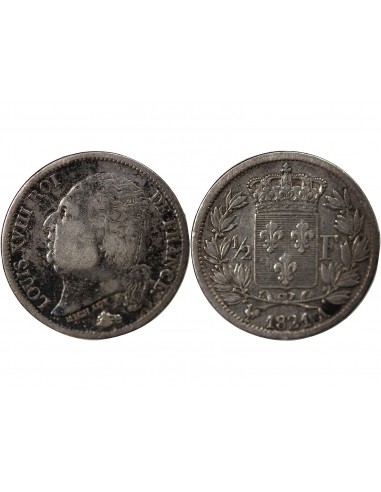 Louis XVIII 01-févr franc Argent 1821 A Paris