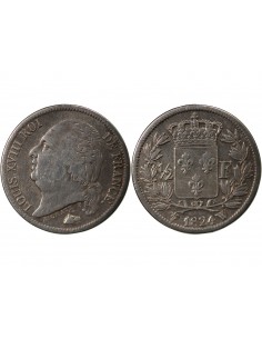 Louis XVIII 01-févr franc Argent 1824 W Lille 2