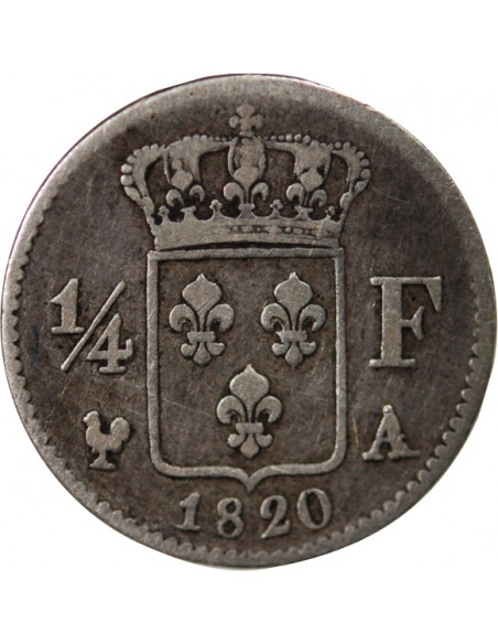 Louis XVIII 01-avr franc Argent 1820 A Paris