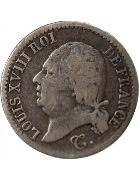 Louis XVIII 01-avr franc Argent 1820 A Paris