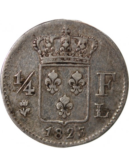 Louis XVIII 01-avr franc Argent 1823 L Bayonne