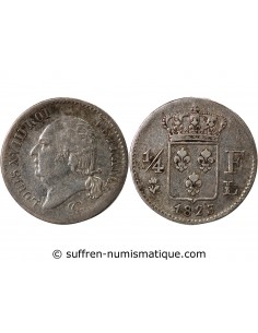 Louis XVIII 01-avr franc Argent 1823 L Bayonne