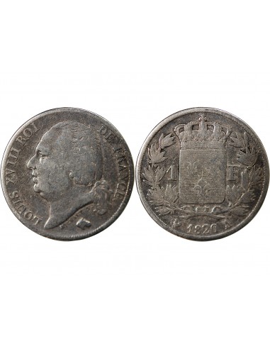 Louis XVIII 1 franc Argent 1820 A Paris