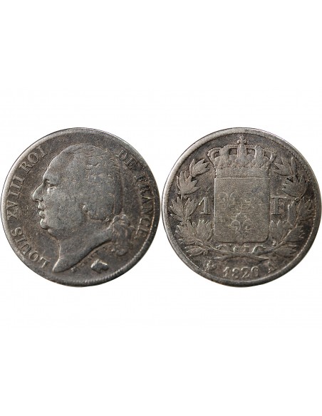 Louis XVIII 1 franc Argent 1820 A Paris