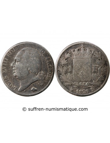 Louis XVIII 1 franc Argent 1820 A Paris