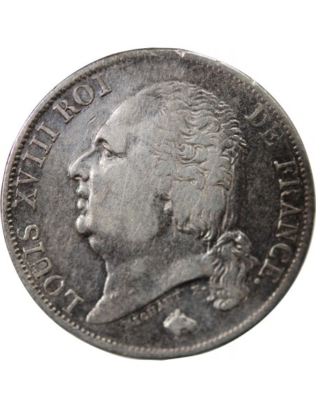 LOUIS XVIII - FRANC ARGENT 1822 A PARIS