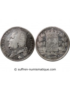 LOUIS XVIII - FRANC ARGENT 1822 A PARIS
