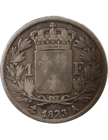 Louis XVIII 1 franc Argent 1823 A Paris