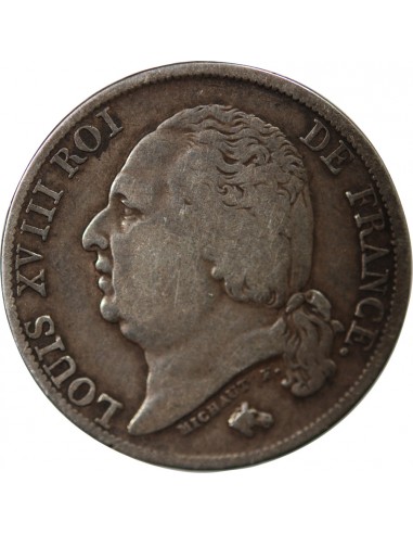 Louis XVIII 1 franc Argent 1823 A Paris