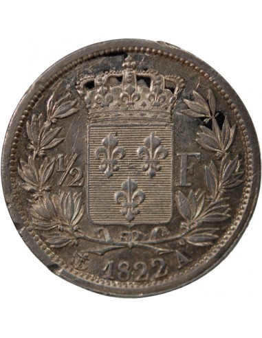 Louis XVIII 01-févr franc Argent 1822 A Paris