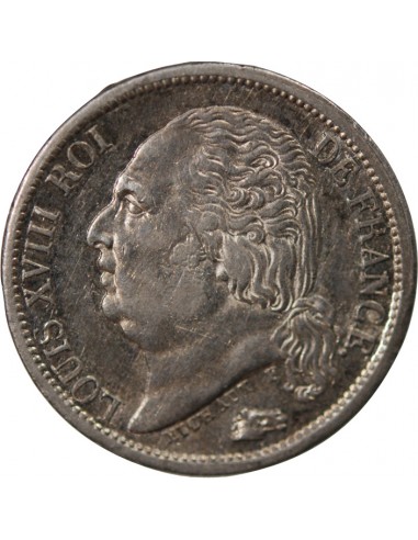 Louis XVIII 01-févr franc Argent 1822 A Paris