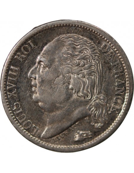 Louis XVIII 01-févr franc Argent 1822 A Paris