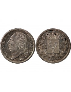 Louis XVIII 01-févr franc Argent 1822 A Paris 2