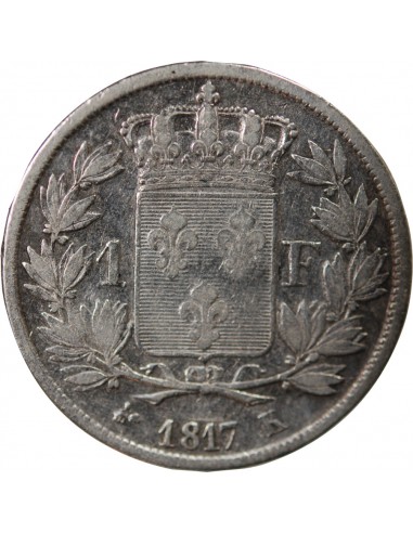 Louis XVIII 1 franc Argent 1817 K Bordeaux