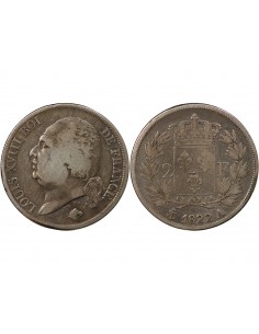 Louis XVIII 2 francs Argent 1822 A Paris 2