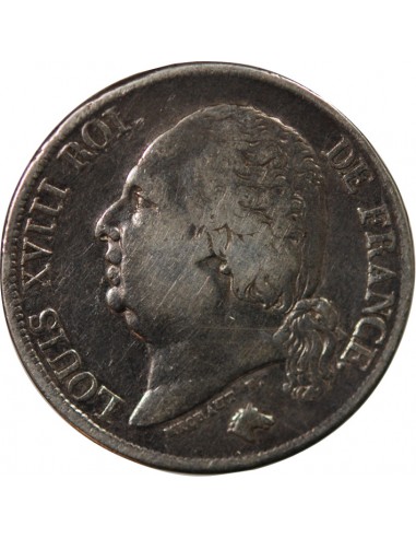 Louis XVIII 2 francs Argent 1824 B Rouen