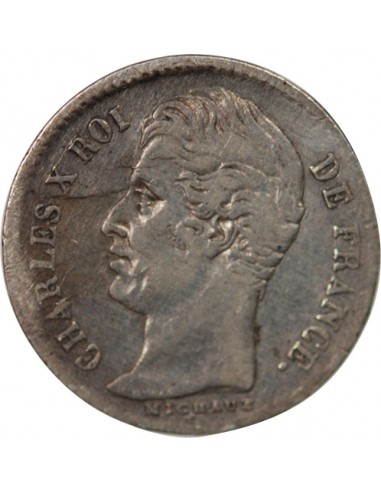 CHARLES X - 1/4 FRANC ARGENT 1826 L BAYONNE